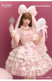 Summer Fairy Sanrio Characters Piano Fluffy Edition Shoes Cape JSK OP and Sets(Reservation/Full Payment Without Shipping)